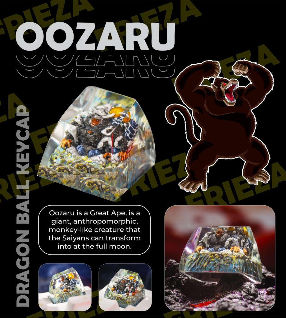 OOZARU GORILLA ARTISAN KEYCAP Breakwooden