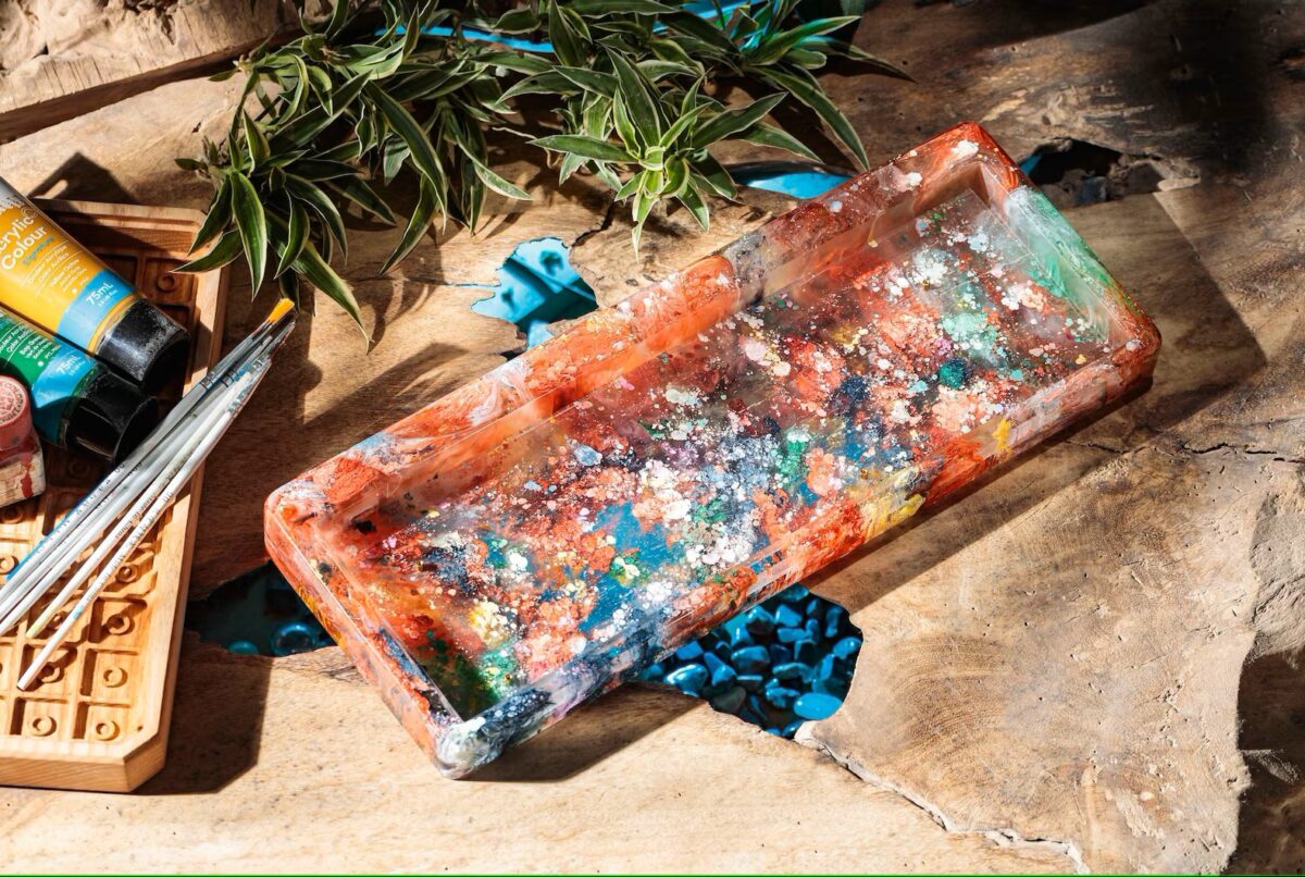 SOLID RESIN GALAXY- CASE KEYBOARD