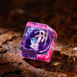 Astronaut in Galaxy Space Artisan Keycap 2