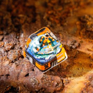 Astronaut in Galaxy Space Artisan Keycap 2