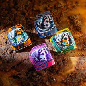 Astronaut in Galaxy Space Artisan Keycap 2