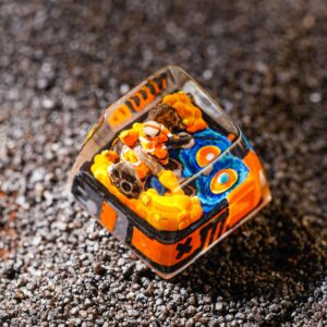 Astronaut in Galaxy Space Artisan Keycap