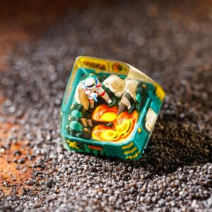 Astronaut in Galaxy Space Artisan Keycap