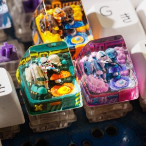 Astronaut in Galaxy Space Artisan Keycap