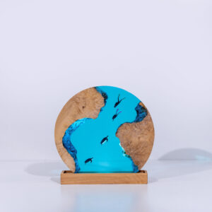 Scuba Diver Resin Lamp - Custom Night Light ground