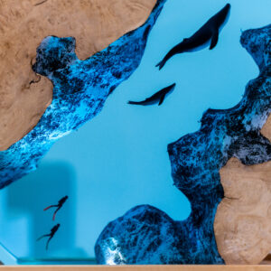 Scuba Diver Resin Lamp - Custom Night Light ground