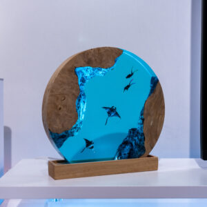 Scuba Diver Resin Lamp - Custom Night Light ground