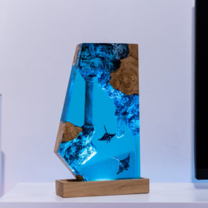 Manta Rays Resin Lamp - Custom Night Light sail shape