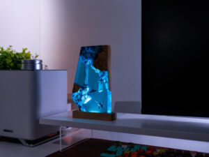 Manta Rays Resin Lamp - Custom Night Light sail shape