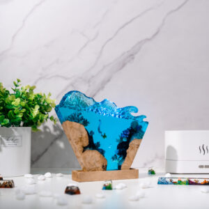 Mermaid Resin Lamp wave