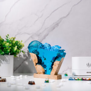 Mermaid Resin Lamp wave