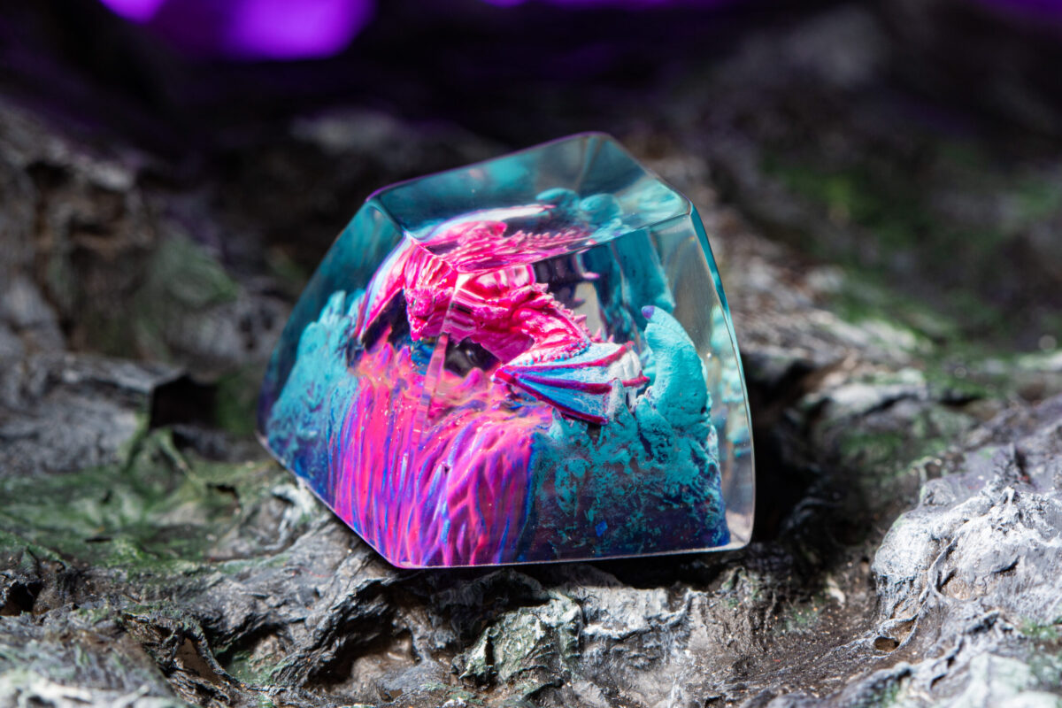 Fire Dragon Custom Keycaps