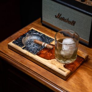 Custom Wood Resin Ashtray 3