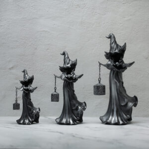 Witch Lantern Resin Lamp