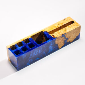 Custom Blue Pen Holder