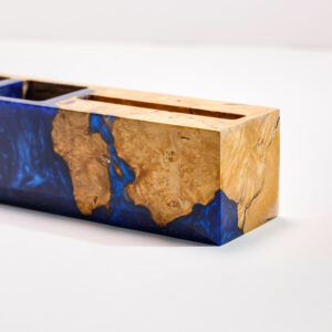 Custom Blue Pen Holder