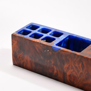 Custom Blue Pen Holder