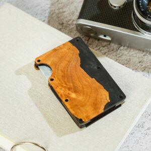 Custom Black Business Card Holder