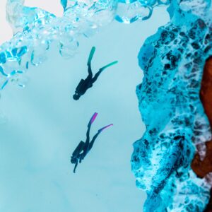 SCUBA DIVER Resin Lamp Wave 2