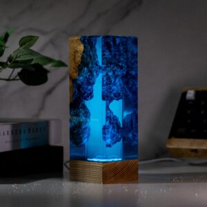 DEEP BLUE OCEAN Resin Lamp