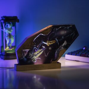 SPACESHIPS & ASTRONAUT in INTERSTELLAR Resin Lamp 1