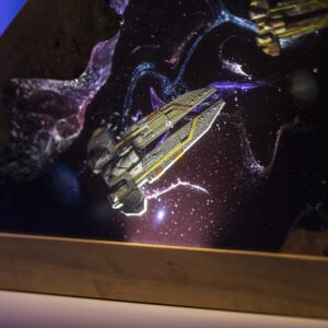 SPACESHIPS & ASTRONAUT in INTERSTELLAR Resin Lamp 1