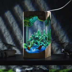 BROKEN GUNDAM in Deep Ocean Resin Lamp