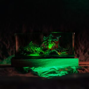 Carnivorous Dinosaur Diorama Resin Lamp