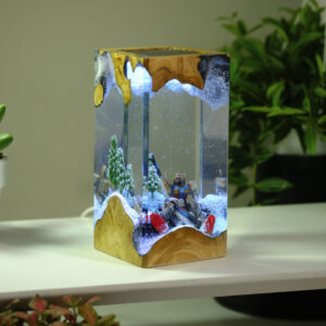Broken Gundam in Antarctic Resin Lamp